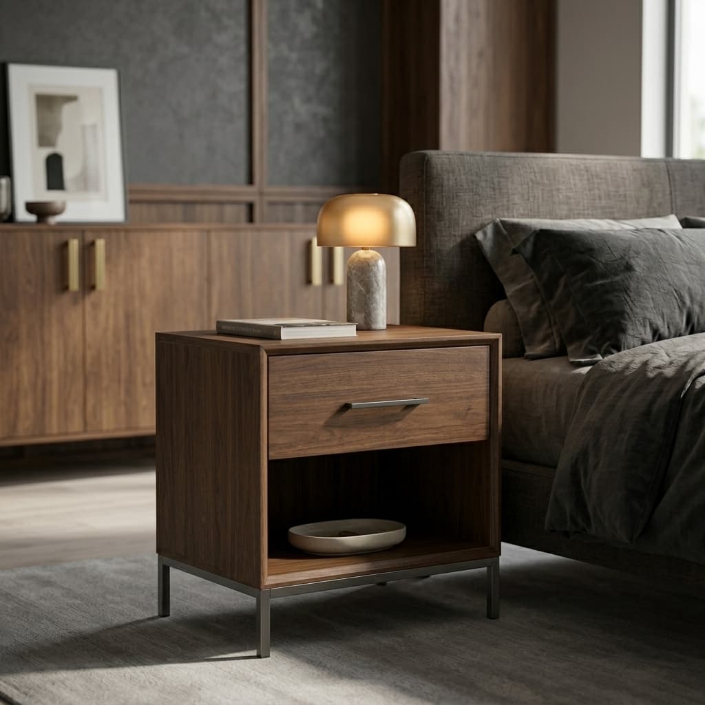 Varon Bedside Table - mood