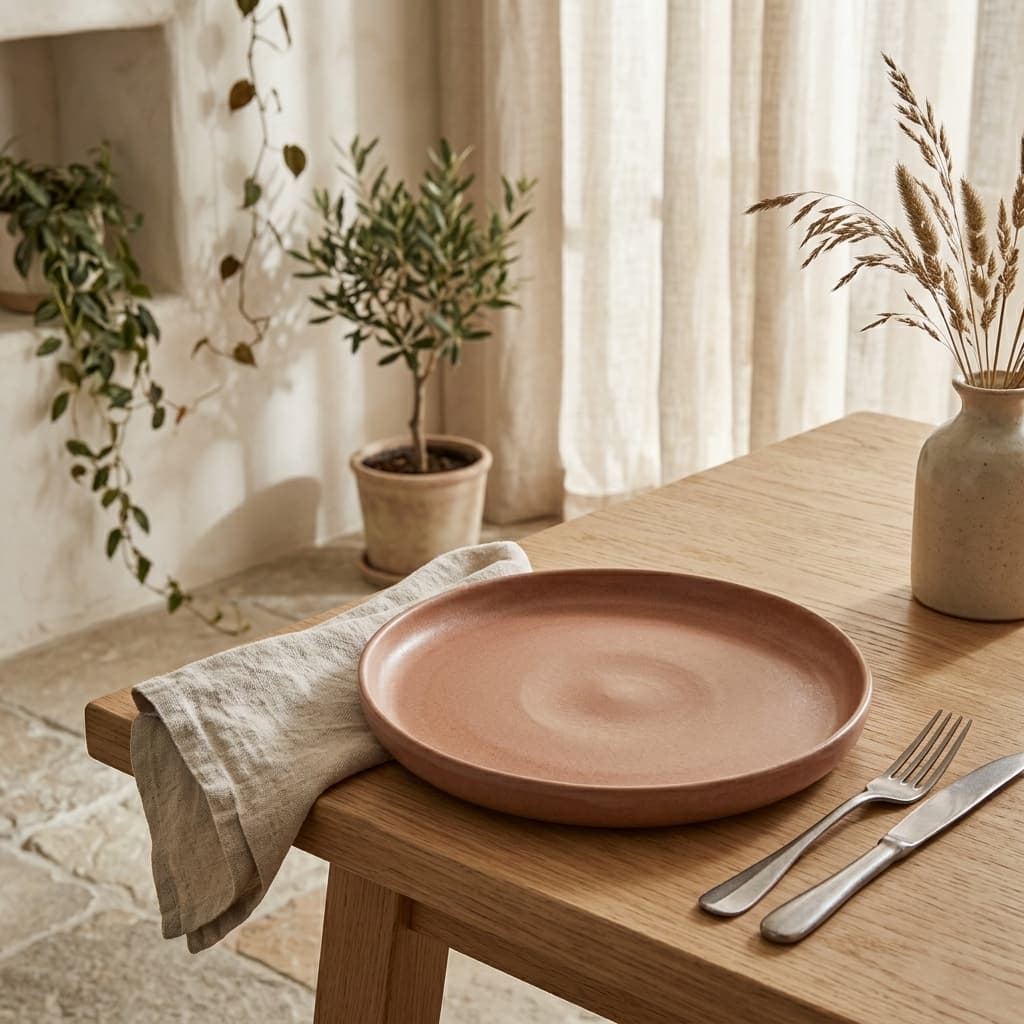 Elma Terracotta Salad Plate - mood