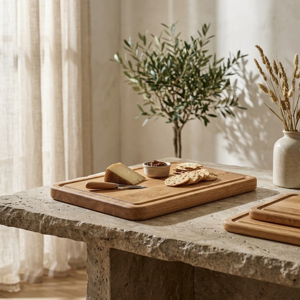 Arven Oak Cheese Platter - mood