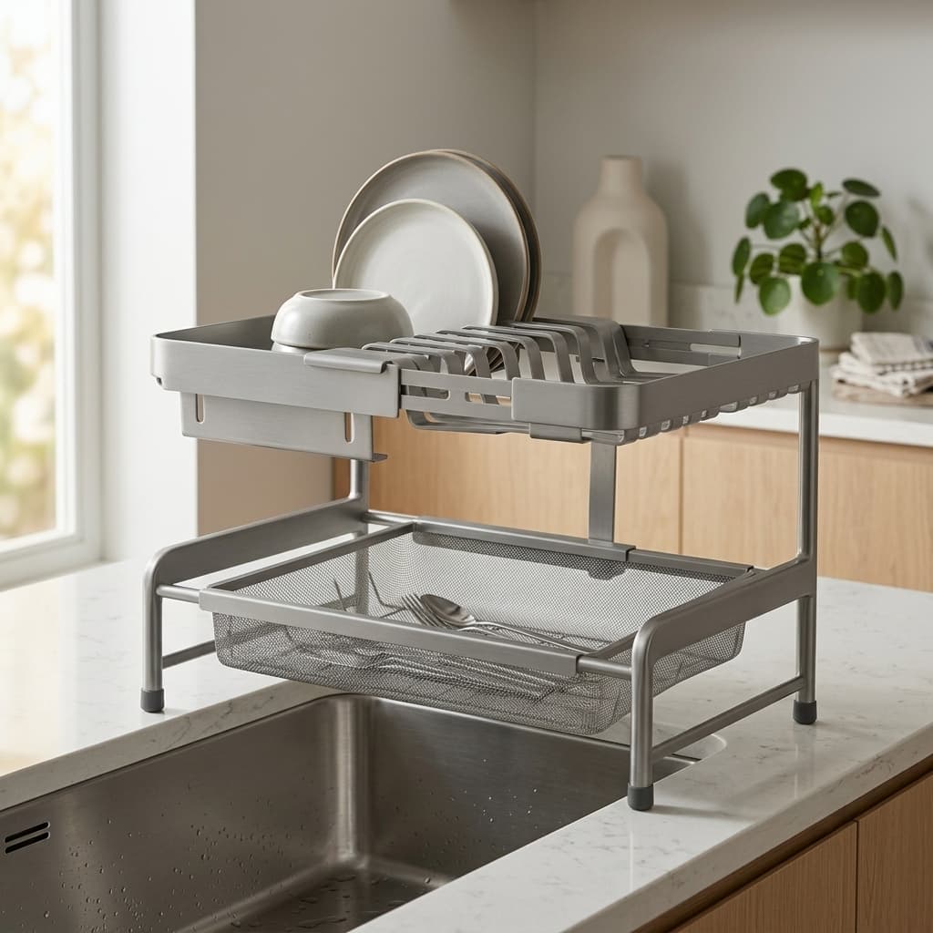 Talo Over-Sink Dish Rack - mood
