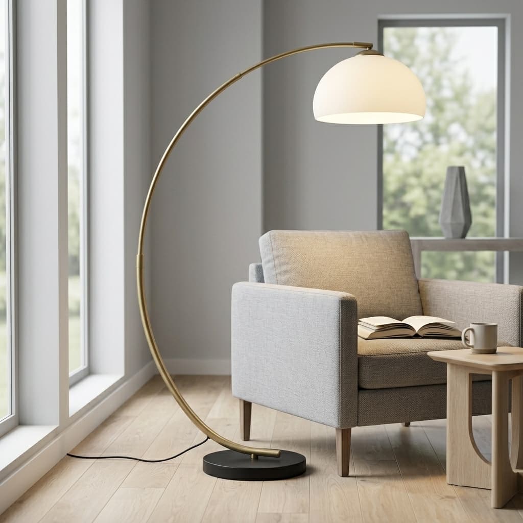Sora Arc Floor Lamp - mood