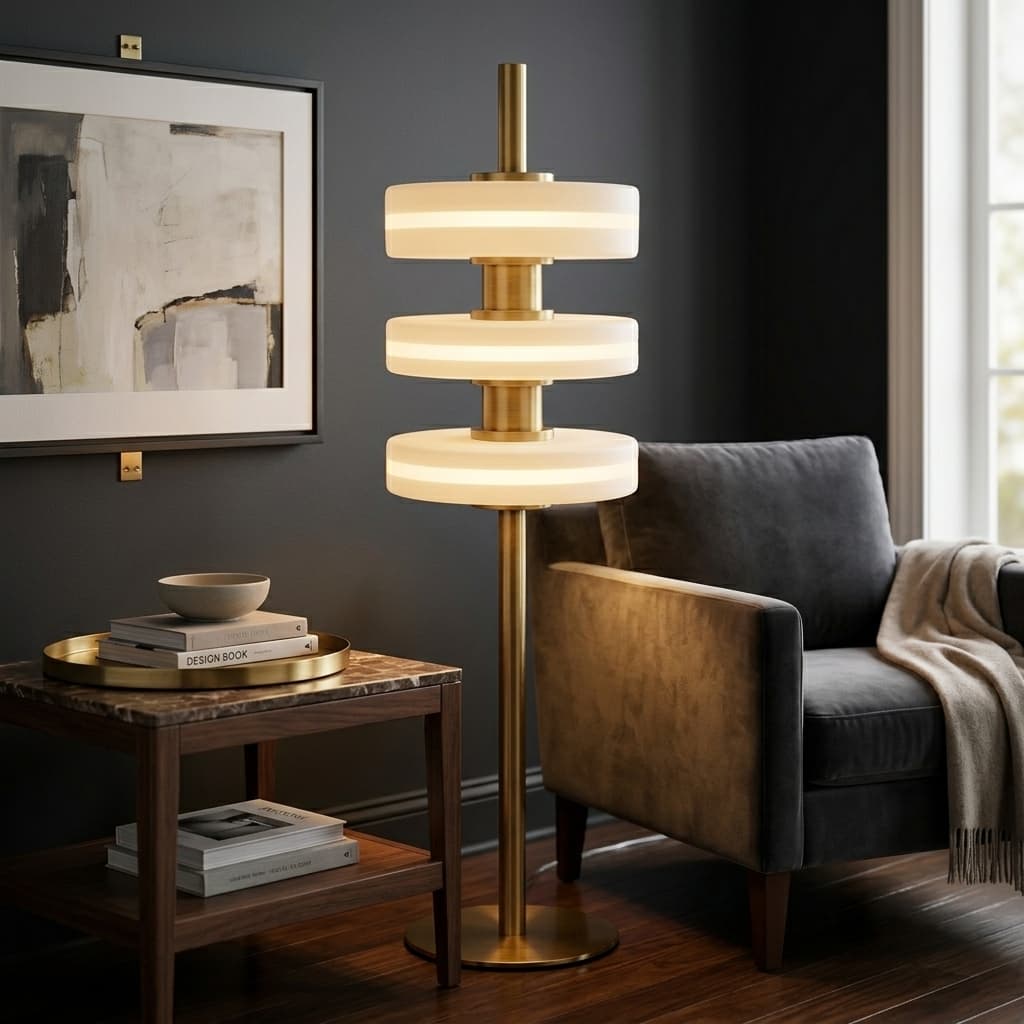 Sora Column Floor Lamp - mood